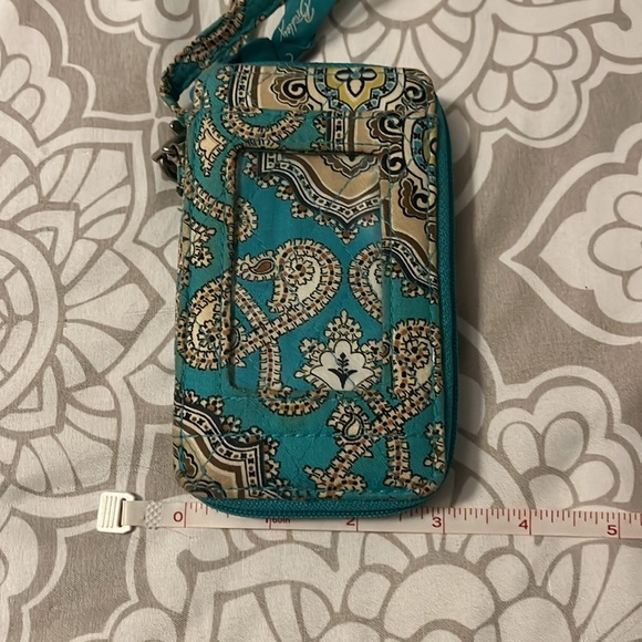 Vera Bradley ID Wallet & Wristlet Totally Turq pattern - Picture 6 of 6
